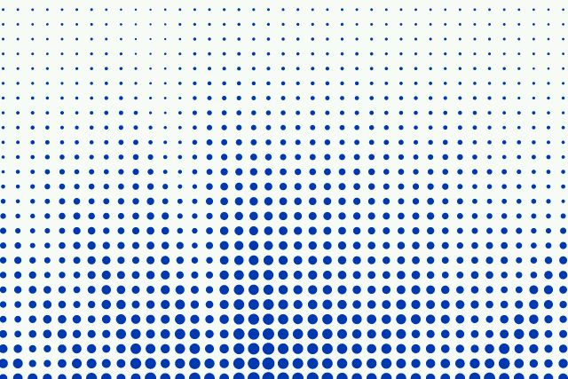 blue dots form a pattern