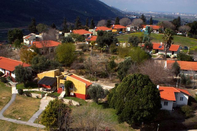 Aerial view of the town of Kfar Tikva